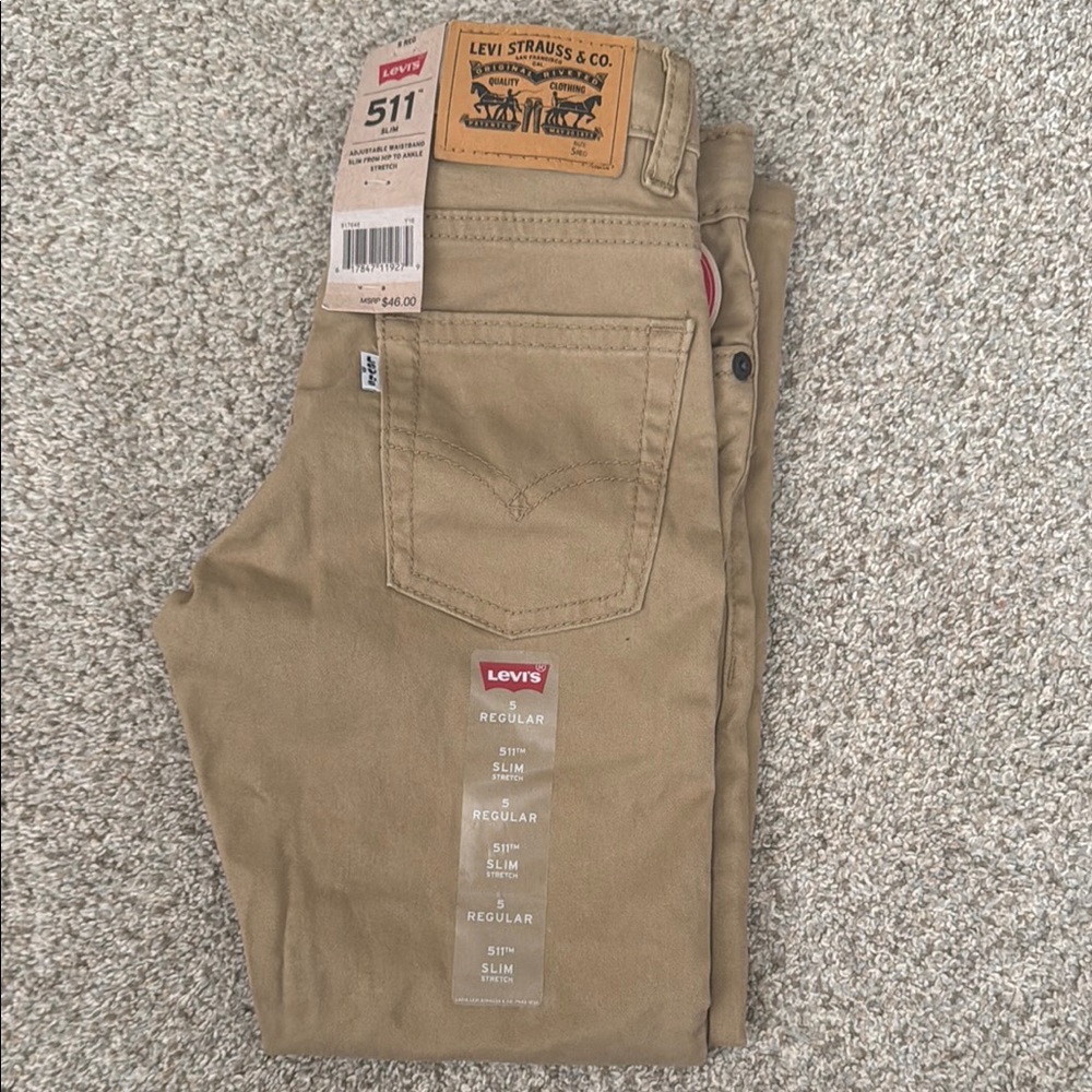 Levi’s 511 Slim khakis size 5 regular - boys - NWT